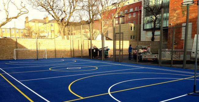 Multi Use Games Area Lining in Sutton