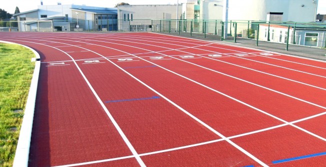 Rubber Athletics Track in Newton