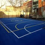 Netball Court Construction in Bacton 9